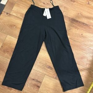 Eileen Fisher wool viscose rainfo straight leg pant